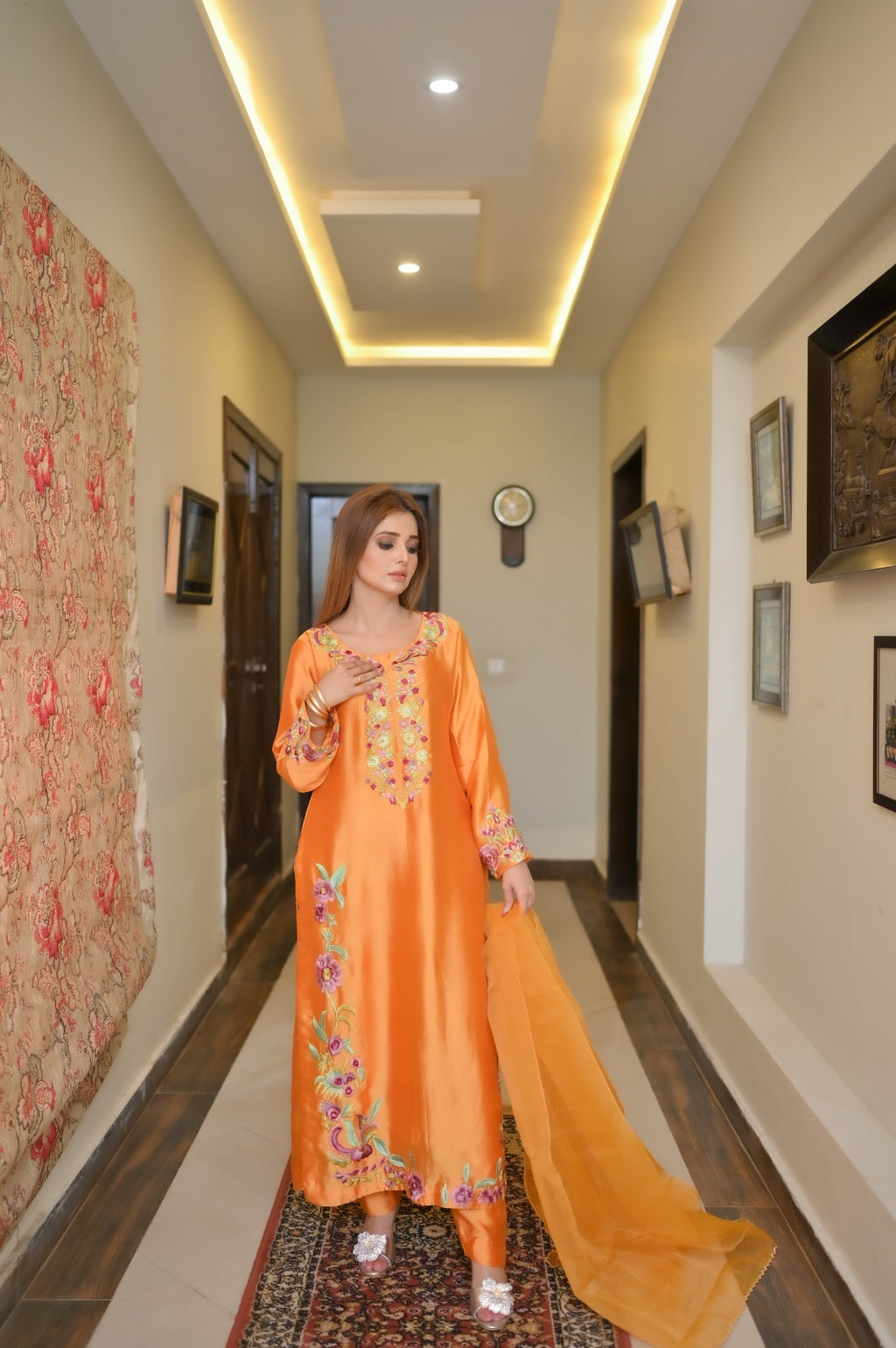 Orange orchid